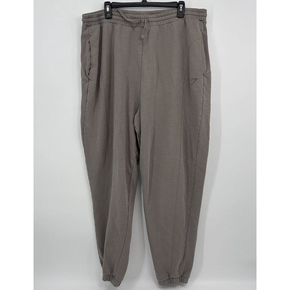 Gymshark Jogger Sweatpants Men's Size XXL Brown Athletic Gym Loungewear